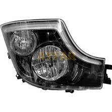 Far Sağ Siyah Çerçeveli Manuel LED Drl Actros Mp Iv Euro6 Ayf 505877