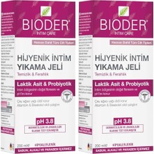Bioder Hijyenik Intim Yıkama Jeli Hipoalerjenik Tüm Ciltler (1 x 200 Ml) (2 Paketi)