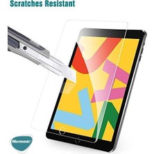 iPad 10.2'' 8. Nesil (A2270-A2428-A2429-A2430) Tempered Glass Cam Ekran Koruyucu [ipad 8.nesil 10.2 ile Uyumlu Ekran Koruyucu - Şeffaf]