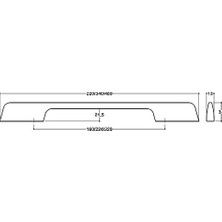 Altın Rengi 320 mm Modern Kulp