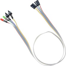 Ana Kart Power Kablosu LED Işıklı Reset Açma Kapama Butonu Kablosu On Off Switch 5064