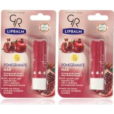 Lip Balm Dudak Bakım Kremi Pomegranate Spf 15 No:08 2li Paket