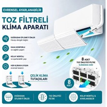 Evrensel Hava Yönlendirici Klima Aparatı Kalkan Toz Geçirmez Filtre Doğrudan Üflemeyi Önleyici