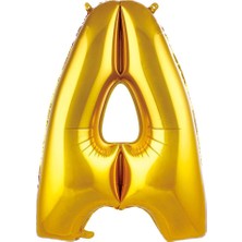 Ett A- Harf 34 Inc Gold Renk Balon 76 cm