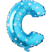 Ett C- Harf 16 Inc Mavi Renk Balon 36 cm