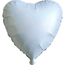Ett 18 Inc Kalp Retro Mavi Renk Folyo Balon