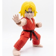 Demirhan3D 🔥🥋 Chibi Street Fighter Ken Figürü 15 cm | 🎮 Koleksiyonluk Dekoratif Pla 3D Baskı