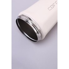 Komple 304 L Çelik Beyaz 410 ml Kahve El Termos Mug CIN398BY
