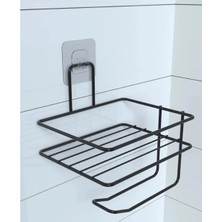 FT Tasarım Pratik Yapışkanlı Metal Tuvalet Kağıdı Tutucu