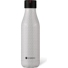 Les Artistes Paris Bottle Up Petek Deseni, 500 Ml, Honeycomb 16,5 Fl.oz+Stic'it Şişe, Yetişkin, Üniseks, Honeycomb (Beyaz) 500 ml