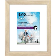 Doğal Meşe 8X10 Resim Çerçevesi - Mat ile 5x7 Çerçeve Olarak Veya 8X10 Mat Olmadan Kullanılır - Kırılmaya Dayanıklı Camlı Tasarlanmış Ahşap, Duvar ve Masa Üstü Için Yatay ve Dikey
