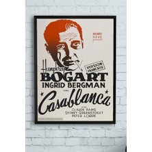 (PSTER10438) Casablanca-Kazablanka Film Afişi Çerçeveli Tablo 5 (50X70CM)