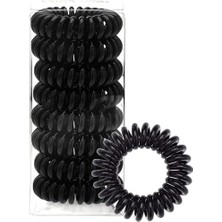 Spiral Saç Bandıspiral Headband, 8 Pcs Siyah Kordon Toka, Izsiz ve Esnek Yapılı, Su Geçirmez Aksesuarı, Kadınlar ve Kız Çocuklar Için Kırılma Önleyici Güçlü Tutuş Sağlayan Şık Stil
