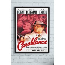 (PSTER10392) Casablanca-Kazablanka Film Afişi Çerçeveli Tablo (50X70CM)