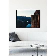 (PSTER10748) Muhteşem Dağ Manzara Çerçeveli Tablo (50X70CM)