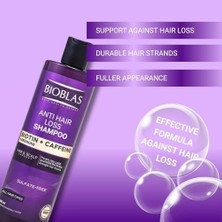 Bioblas Biotin Kafein Arjinin Şampuan – Saç Dökülmesine Karşı Güçlü Bitkisel Formül, Sülfatsız, Bıocomplex B19 Ile, 400 ml