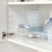 Asıa 365+ Cam Saklama Kutuları, Kapaklı Yiyecek Kabı, Squareglass 180ML, 3'lü Set