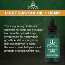 Clubman Pinaud Light Castor Oil + Hemp Saç Bakım Yağı 118ML