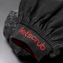 Let'scrub Üçgen Siyah Peeling Eldiveni %100 Floş İpek Deri Malzemeden Normal Ciltler İçin Tasarlandı