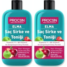 Procsın Aşırı Yağlanma Karşıtı Elmalı Saç Sirke ve Toniği 250 ml (2 Paketi)