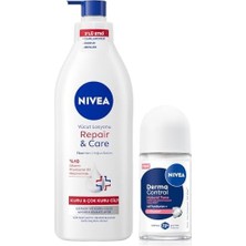 Kadın Roll-On Deodorant Derma Control Natural Tone 50ML ve Repair&care Nemlendirici Vücut Losyonu