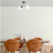 LED Şık Metal Gövdeli Plafönyer, Antre ve Kütüphane Için E27 Uyumlu, SIYAH-6331