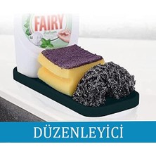 Silikon Sabunluk Organizer, Sabunluk Altlığı, Sıvı Sabun Standı 26X10 cm