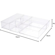 6 Parça Makyaj Takı Hobi Malzemesi Düzenleyici Organizer Kutu