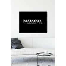 (PSTER11457) Kahkaha Ölçer Eğlenceli Mizahi Çerçeveli Tablo (21X30CM)