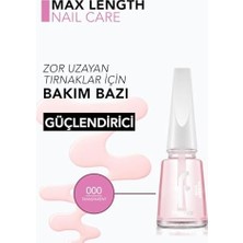 Max Length Besleyici & Uzamaya Yardımcı Oje Bazı/tırnak Cilası 000 Transparent