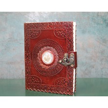 FT Tasarım Taşlı Deri Defter Model 3