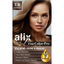 Alix Kit Saç Boyası 50 ml 7.8 Karamel