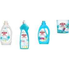 Aquabor Doğal Mineralli Sıvı Beyaz  + Elde Bulaşık + Sıvı Renkliler + Tablet 4 Lü Set