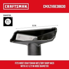 CMXZVBE38630 2-1/2 Inç Yardımcı Nozul Islak/kuru Atölye Vakum Ataşmanı, Sert Yüzeyleri Temizlemek Için Endüstriyel Sınıf Mağaza Vakum Aksesuarı, 2-1/2 Inç Hortum Çapına Uyar