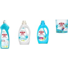 Aquabor Doğal Mineralli Elde Bulaşık + Sıvı Beyaz + Sıvı Renkliler + Tablet 4 Lü Set