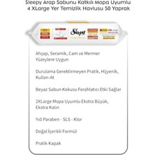 Arap Sabunu Katkılı Mopa Uyumlu 4 Xlarge Yer Temizlik Havlusu 50' Li 6 Al 5 Öde ve Rosie Pamuk