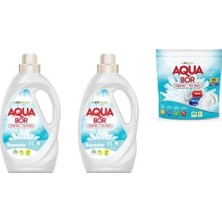 Aquabor Doğal Mineralli Sıvı Beyaz  + Sıvı Beyaz  + Tablet Set