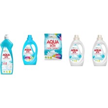 Aquabor Doğal Mineralli Elde Bulaşık + Sıvı Renkliler + 4 kg Renkliler + Sıvı Beyaz + Sıvı Beyaz  5 Li Set