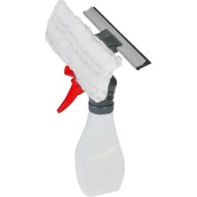 300 ml Deterjan Hazneli Spreyli Çekçekli Cam Silme Aparatı -Deterjan Hazneli Spreyli Camsil