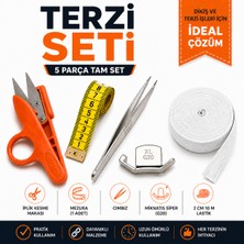 İplixa Iplixa Terzi Başlangıç Seti 2 cm Lastikli Ekonomik Set - Beyaz