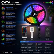 Cata CT-4558 Rgb Şerit Profesyonel LED Seti