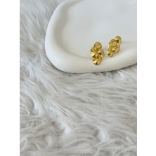 Revoia Modern Gold Tasarım Küpe