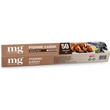 Mg Concept Hazır Kesilmiş Pişirme Kağıdı 50 Yaprak 40x35 cm Yapışmaz Beyaz Kağıt