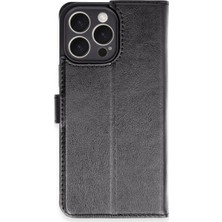 Yavuz Group Newface Apple iPhone 16 Pro Max Kılıf Trend S Plus Kapaklı Kılıf - Siyah