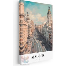 Artarilion Kanvas Tablo Kanvas Madrid Ispanya Oturma Odası Salon Ofis Tablosu Ev Dekorasyonu