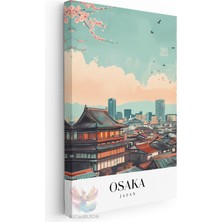 Artarilion Kanvas Tablo Kanvas Osaka Japonya Oturma Odası Salon Ofis Tablosu Ev Dekorasyonu
