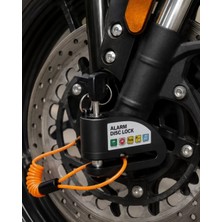 MiraLive 110 Db Alarmlı Disk Fren Kilidi Su Geçirmez Çelik Motosiklet Güvenlik Kilidi