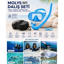 UltraMint M1 Dalış Maskesi, Şnorkel, Kutu ve Anti Fog Film Seti