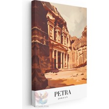 Artarilion Kanvas Tablo Kanvas Petra Urdun Oturma Odası Salon Ofis Tablosu Ev Dekorasyonu
