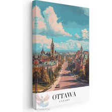 Artarilion Kanvas Tablo Kanvas Ottawa Kanada Oturma Odası Salon Ofis Tablosu Ev Dekorasyonu